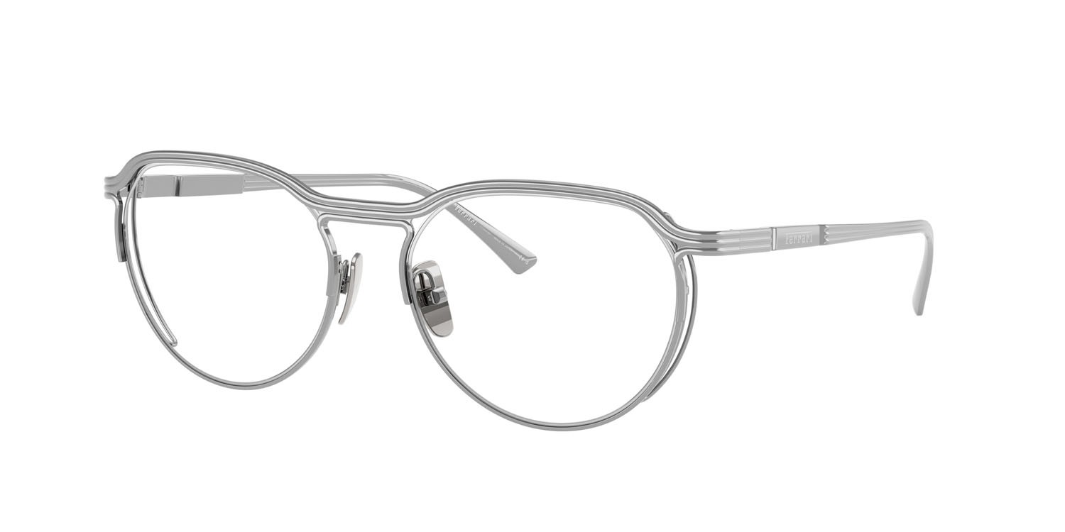 Occhiali da vista Ferrari FH 3004T (303) colore argento forma ovale lenti lente demo