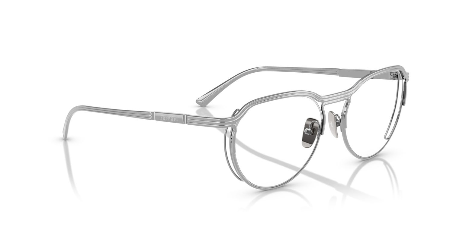 Occhiali da vista Ferrari FH 3004T (303) colore argento forma ovale lenti lente demo