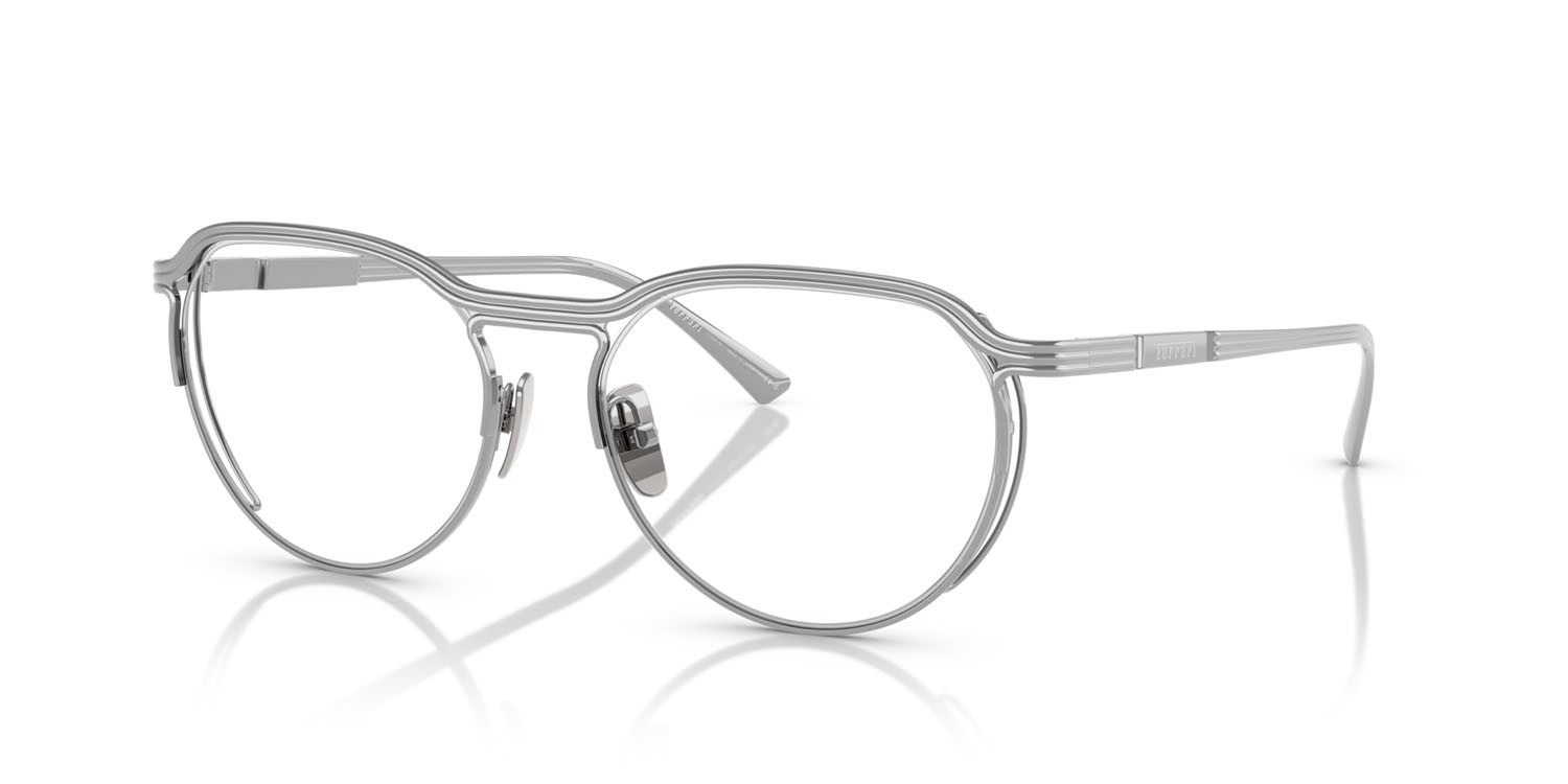 Occhiali da vista Ferrari FH 3004T (303) colore argento forma ovale lenti lente demo