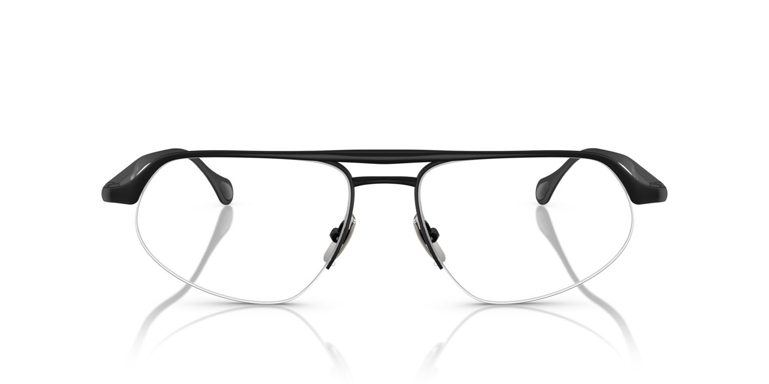 Occhiali da vista Ferrari FH 3005 (101) colore nero opaco forma irregolare lenti lente demo