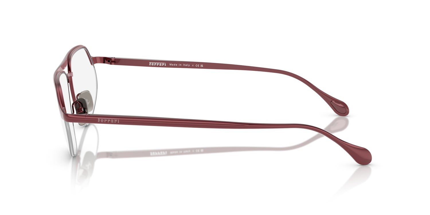 Occhiali da vista Ferrari FH 3005 (120) colore bordeaux forma irregolare lenti lente demo