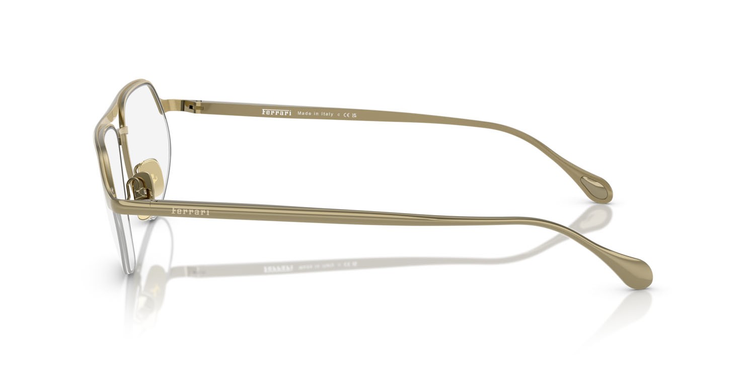 Occhiali da vista Ferrari FH 3005 (122) colore oro forma irregolare lenti lente demo