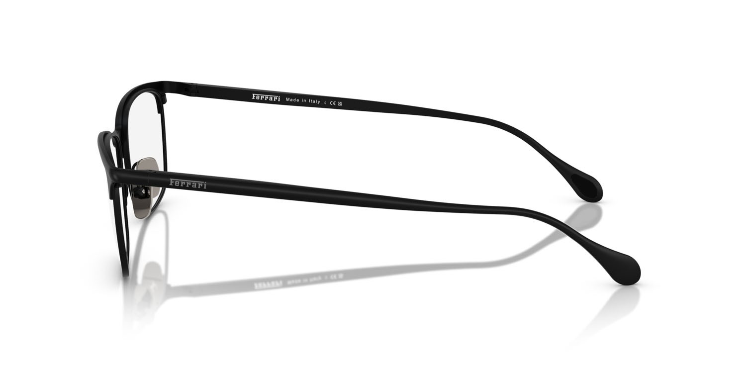 Occhiali da vista Ferrari FH 3006 (101) colore nero opaco forma quadrato lenti lente demo