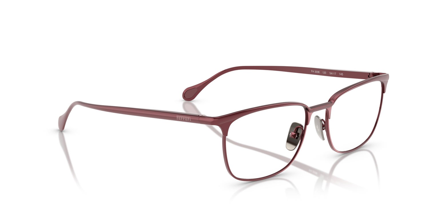 Occhiali da vista Ferrari FH 3006 (120) colore bordeaux forma quadrato lenti lente demo