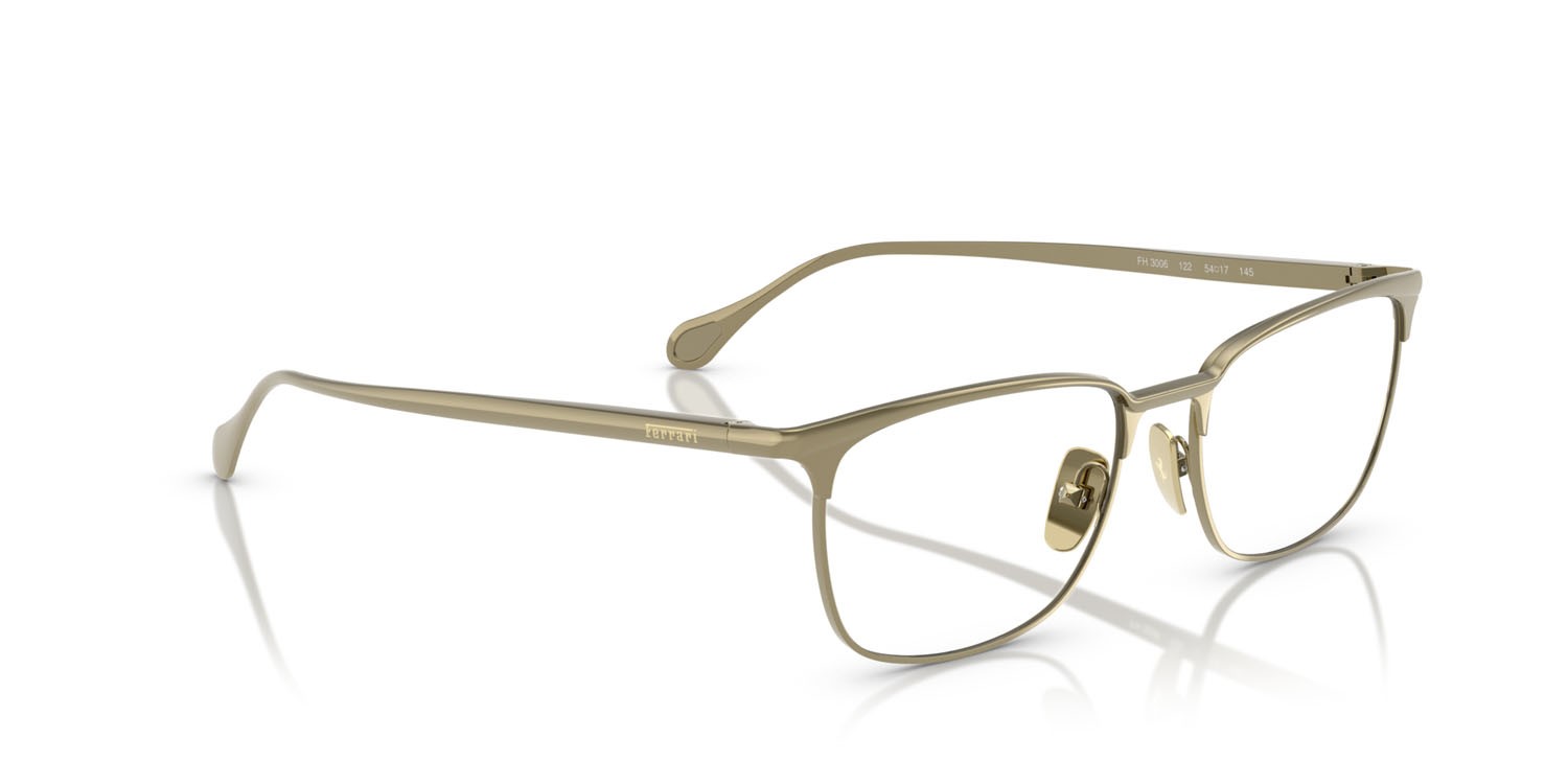 Occhiali da vista Ferrari FH 3006 (122) colore oro forma quadrato lenti lente demo