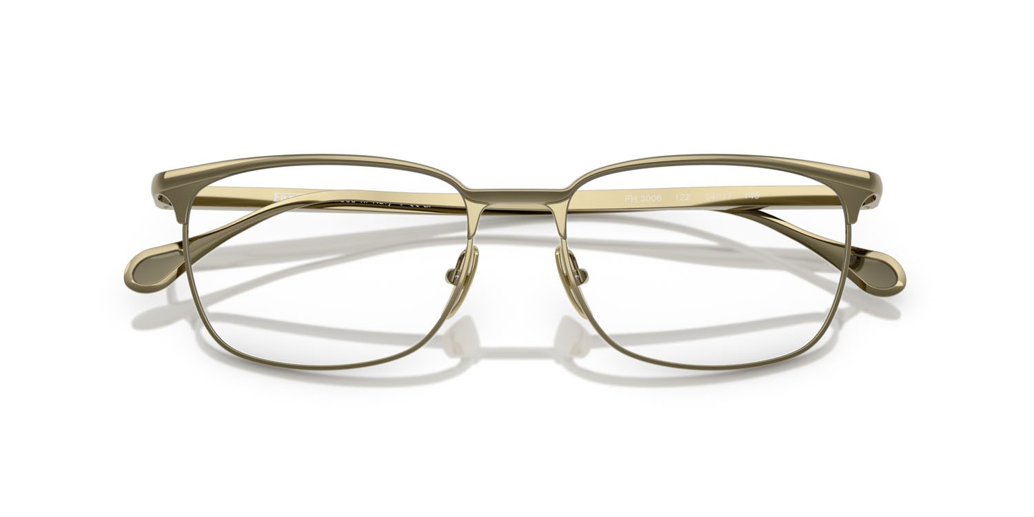 Occhiali da vista Ferrari FH 3006 (122) colore oro forma quadrato lenti lente demo