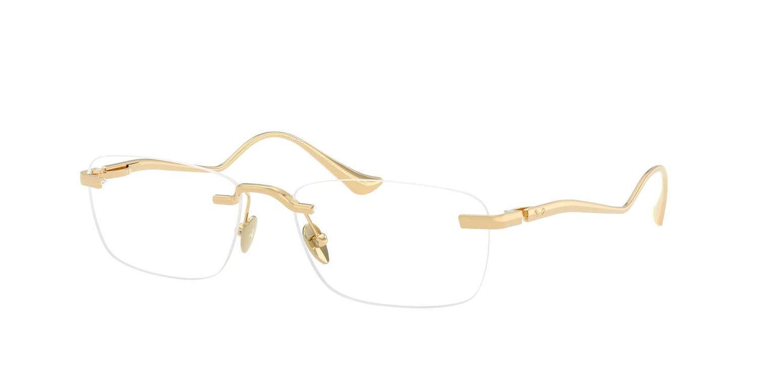 Occhiali da vista Ferrari FH 3007T (316) colore oro forma quadrato lenti lente demo