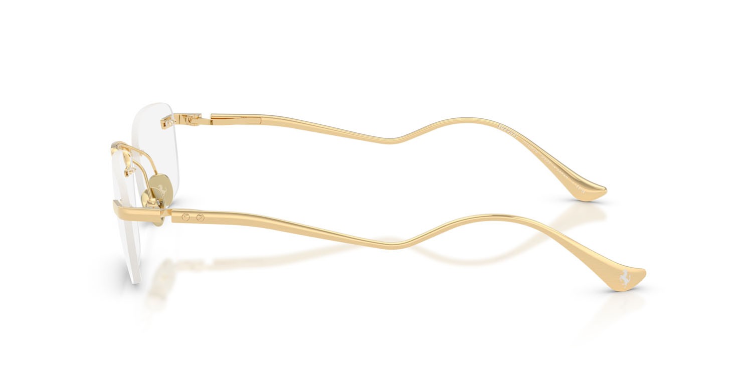 Occhiali da vista Ferrari FH 3007T (316) colore oro forma quadrato lenti lente demo