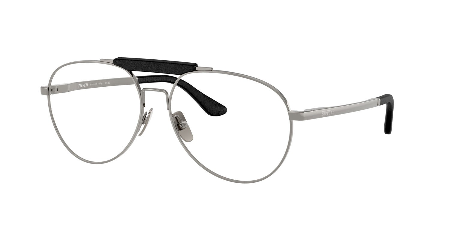 Occhiali da vista Ferrari FH 3009Q (104) colore gunmetal forma aviator lenti lente demo