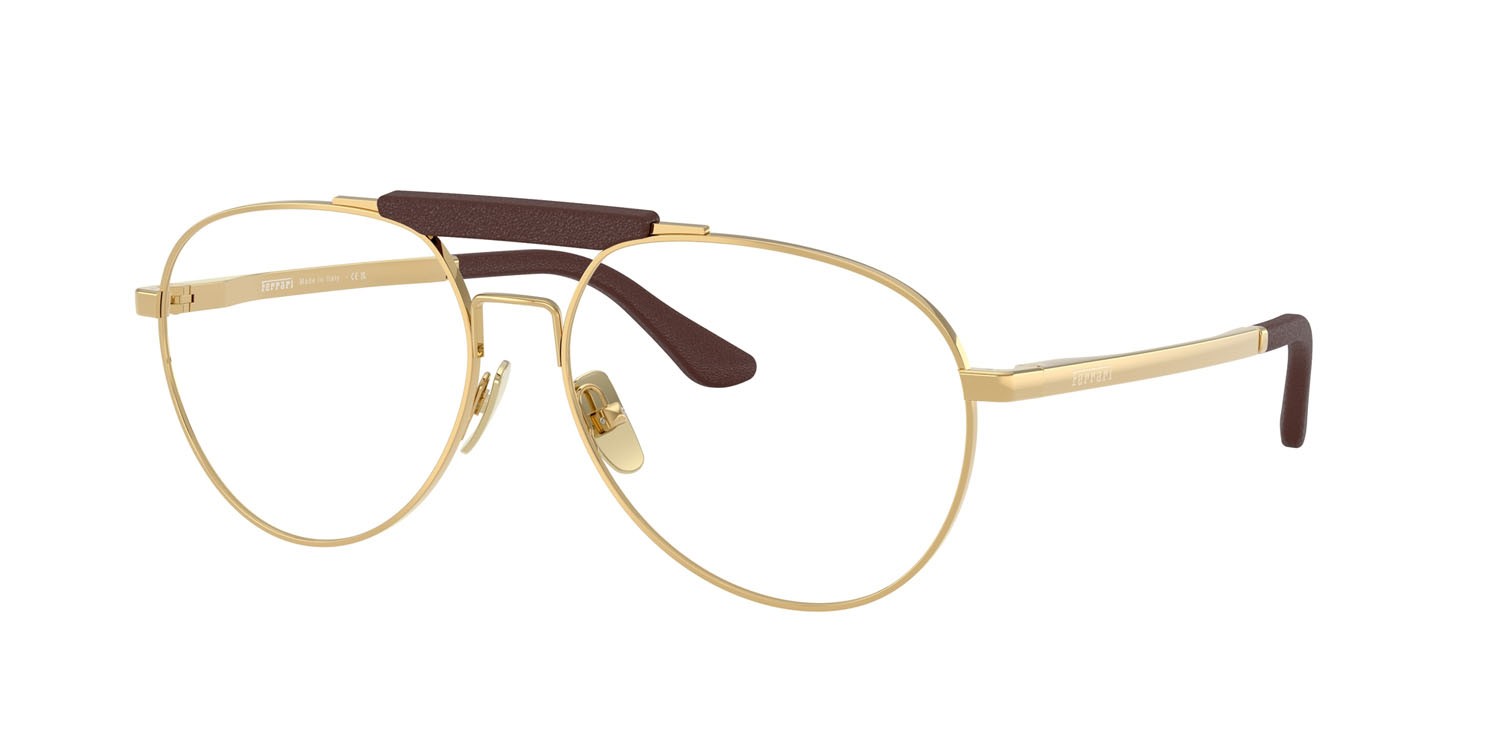 Occhiali da vista Ferrari FH 3009Q (127) colore oro forma aviator lenti lente demo
