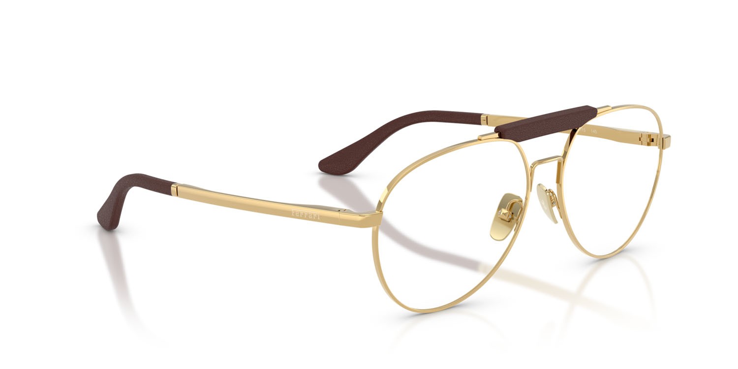 Occhiali da vista Ferrari FH 3009Q (127) colore oro forma aviator lenti lente demo