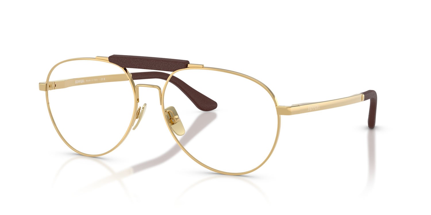 Occhiali da vista Ferrari FH 3009Q (127) colore oro forma aviator lenti lente demo