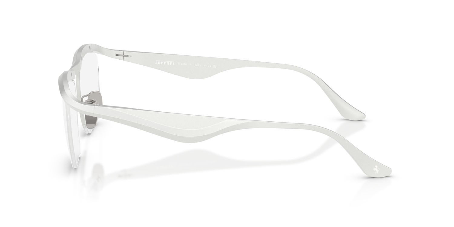 Occhiali da vista Ferrari FH 3010D (128) colore argento opaco forma quadrato lenti lente demo