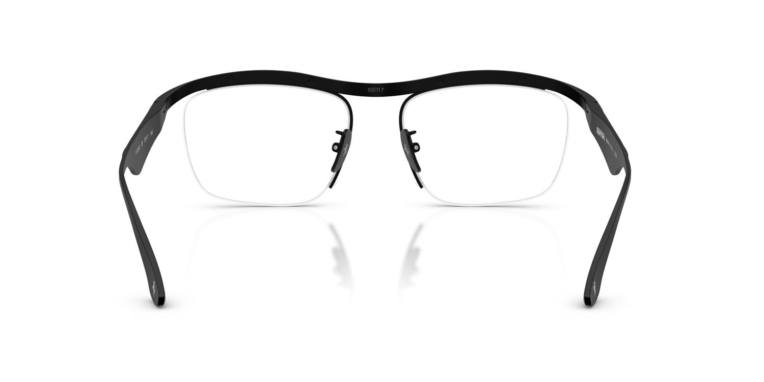 Occhiali da vista Ferrari FH 3010D (129) colore nero opaco forma quadrato lenti lente demo
