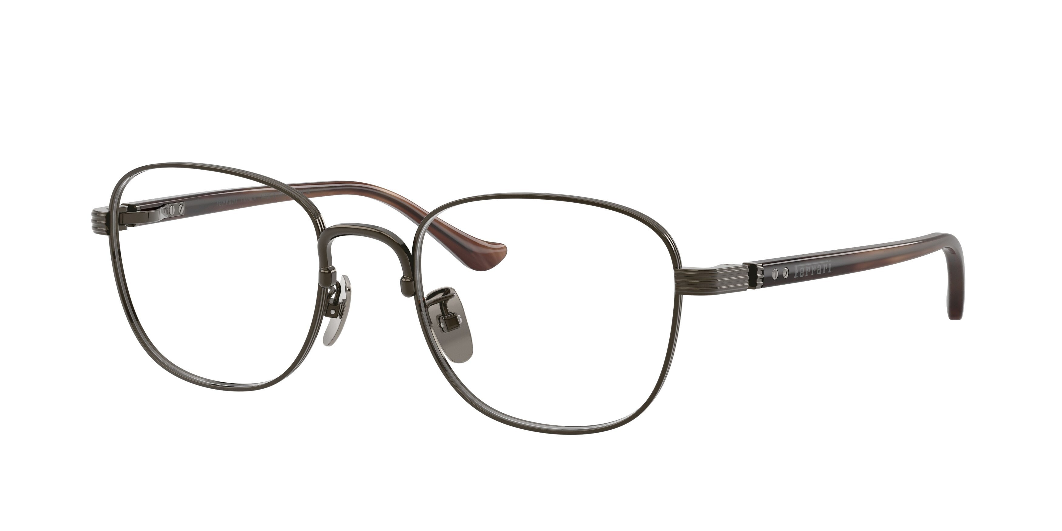 Occhiali da vista Ferrari FH 3012TD (314) colore gunmetal brillante forma quadrato lenti lente demo