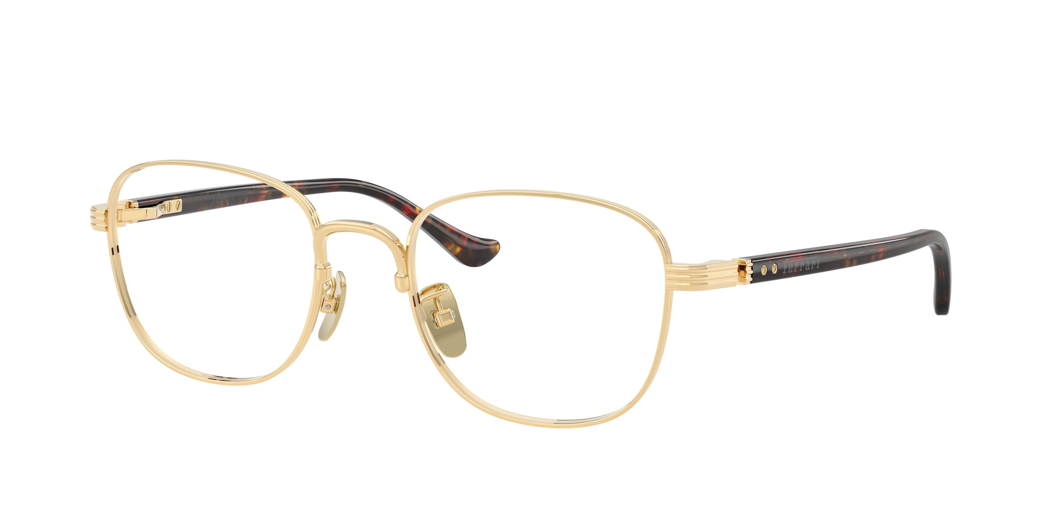 Occhiali da vista Ferrari FH 3012TD (316) colore oro lucido forma quadrato lenti lente demo