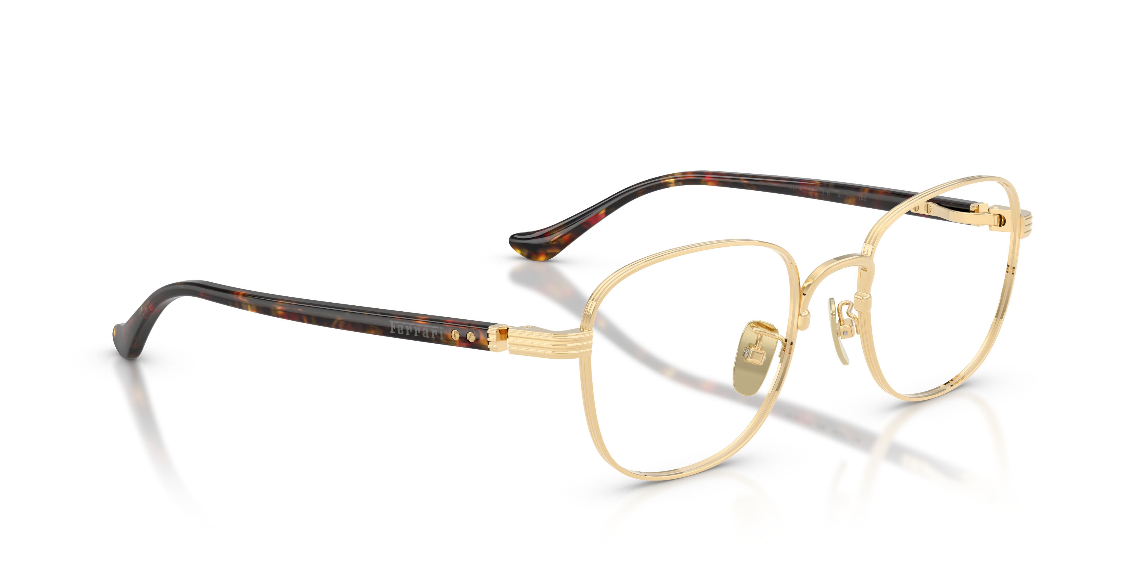 Occhiali da vista Ferrari FH 3012TD (316) colore oro lucido forma quadrato lenti lente demo