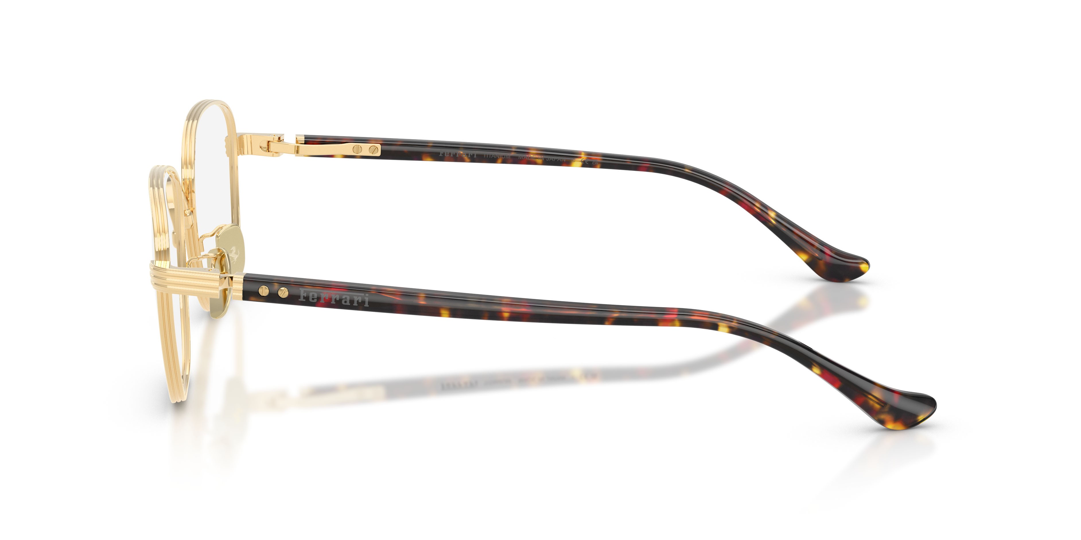 Occhiali da vista Ferrari FH 3012TD (316) colore oro lucido forma quadrato lenti lente demo