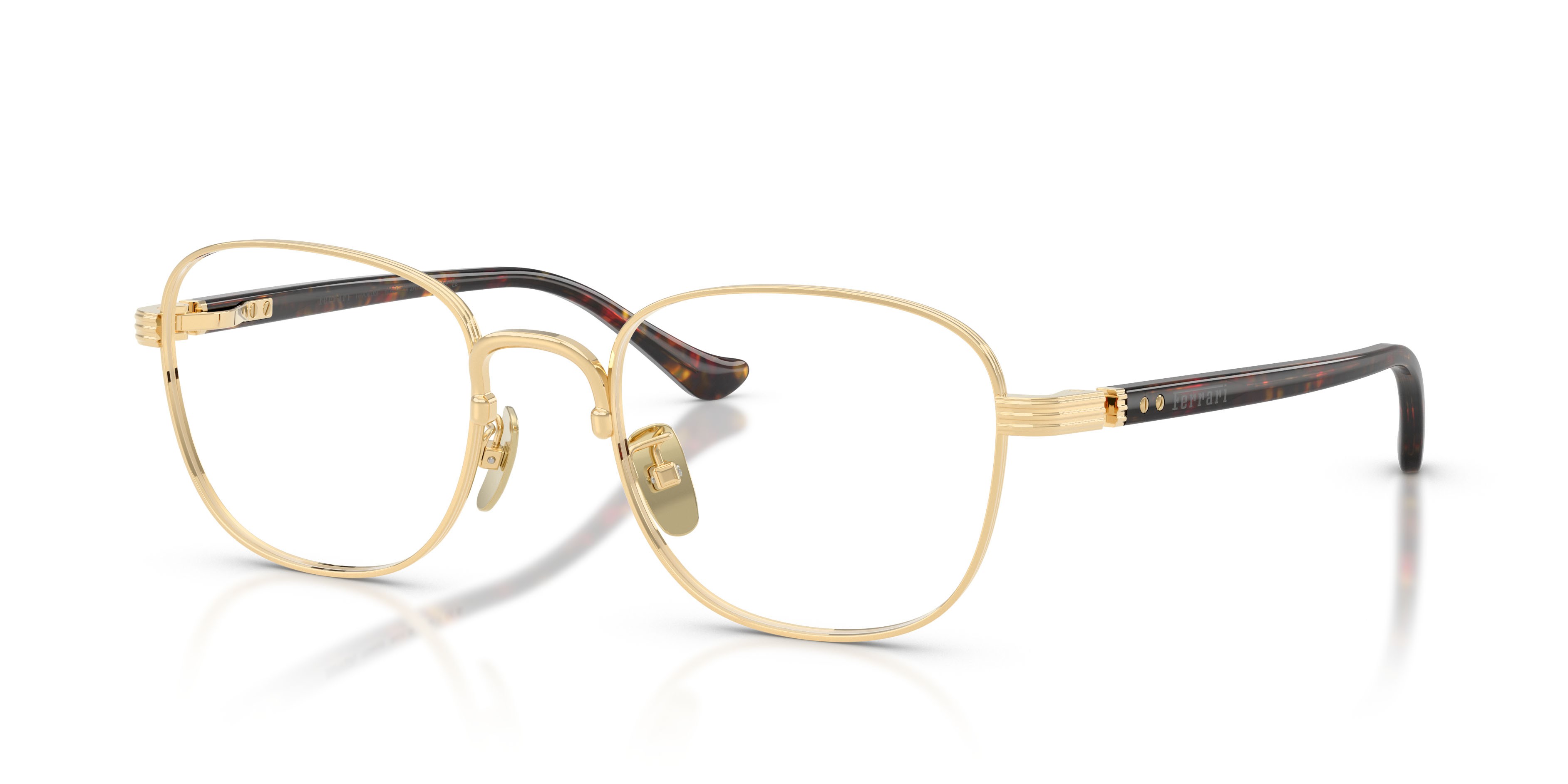 Occhiali da vista Ferrari FH 3012TD (316) colore oro lucido forma quadrato lenti lente demo