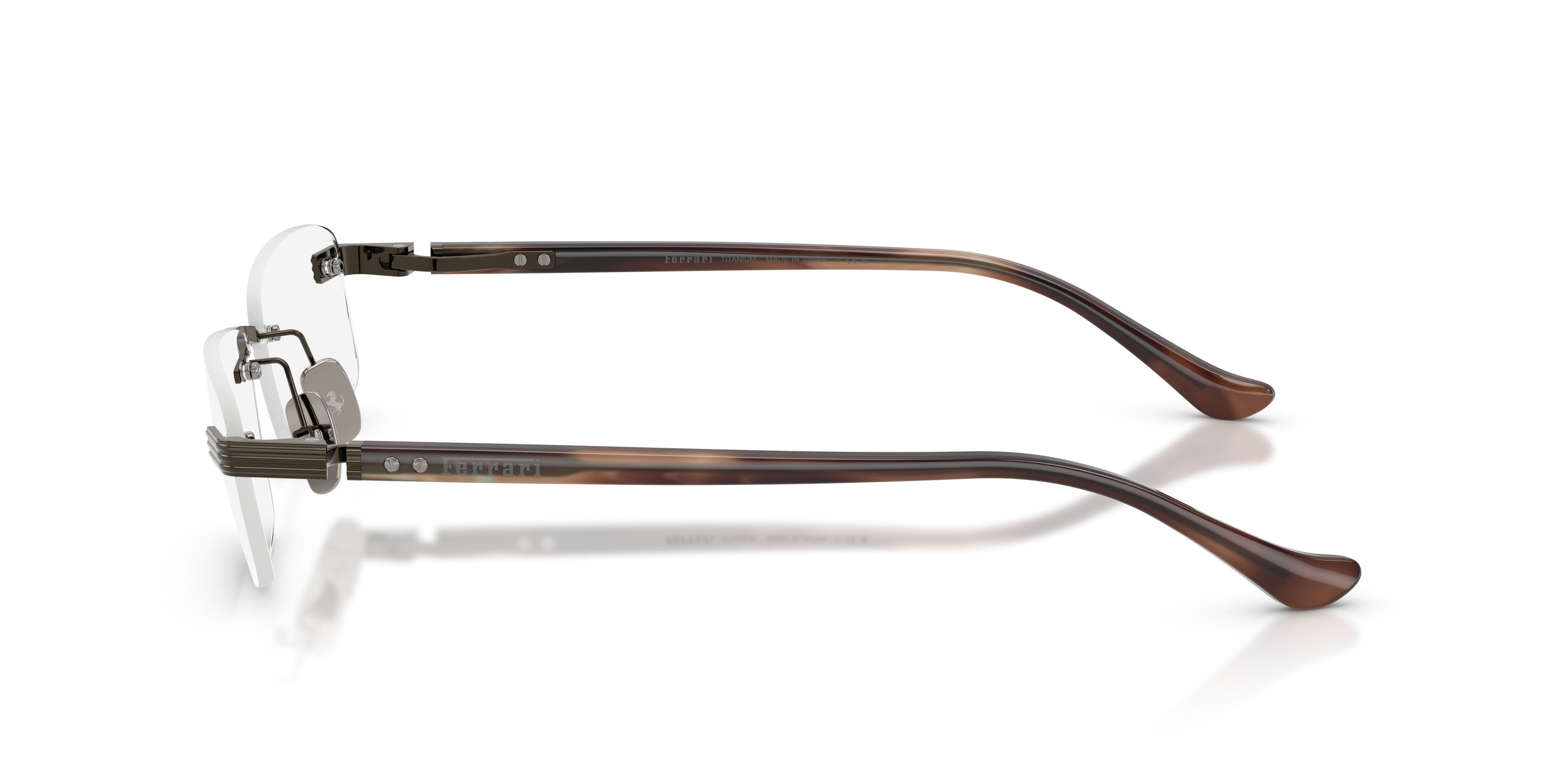 Occhiali da vista Ferrari FH 3013T (314) colore gunmetal brillante forma quadrato lenti lente demo