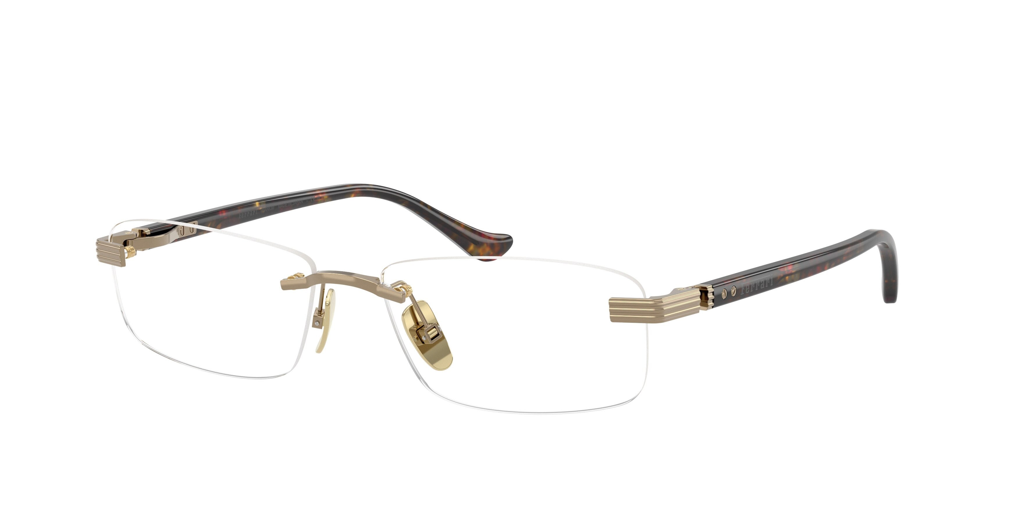Occhiali da vista Ferrari FH 3013T (316) colore oro lucido forma quadrato lenti lente demo
