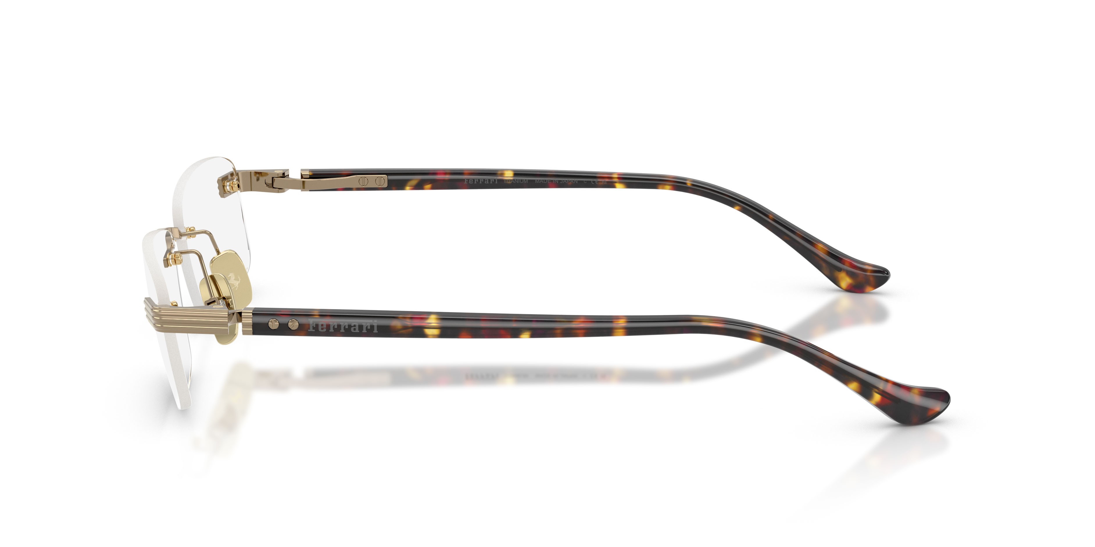 Occhiali da vista Ferrari FH 3013T (316) colore oro lucido forma quadrato lenti lente demo