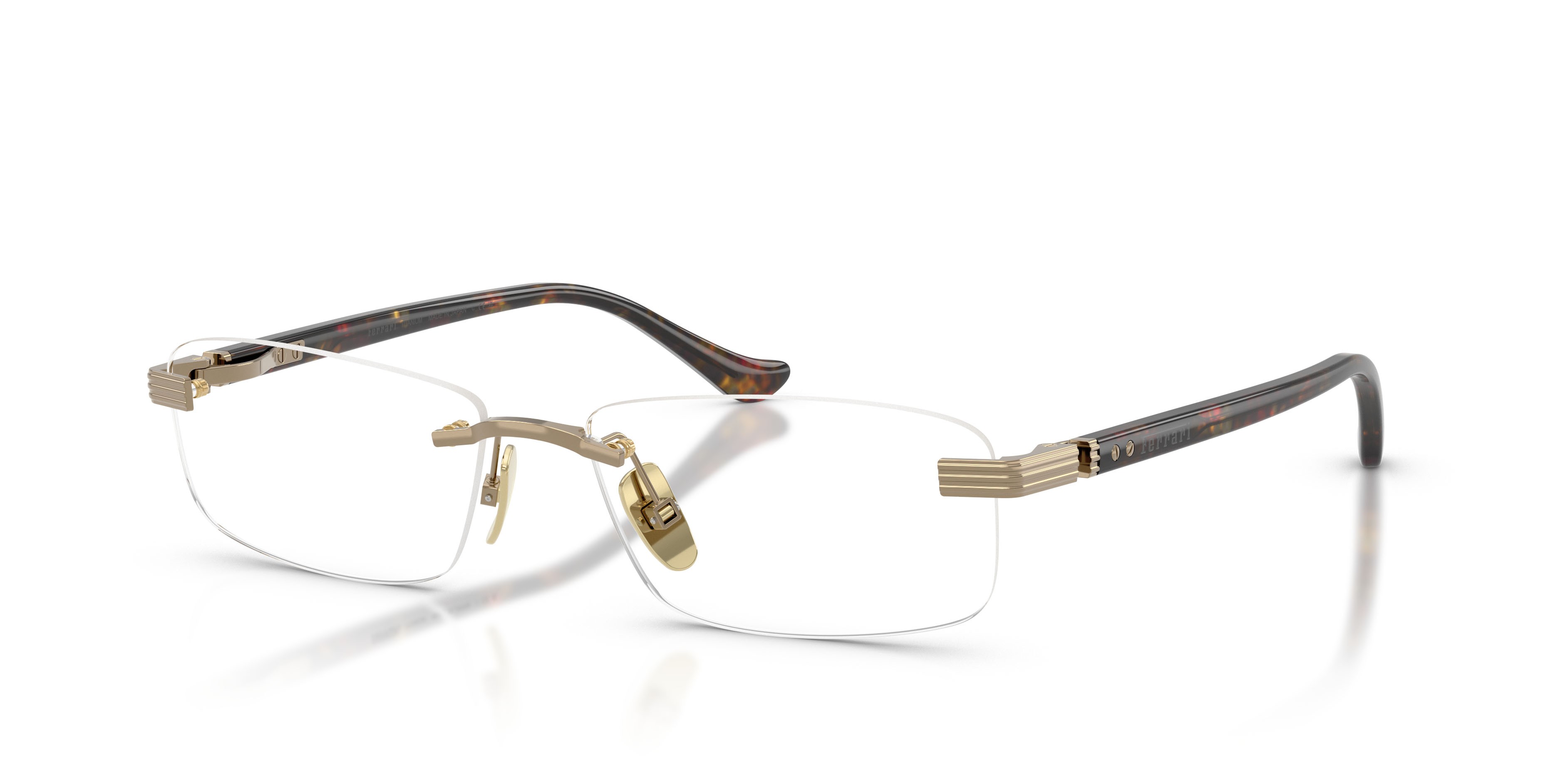 Occhiali da vista Ferrari FH 3013T (316) colore oro lucido forma quadrato lenti lente demo