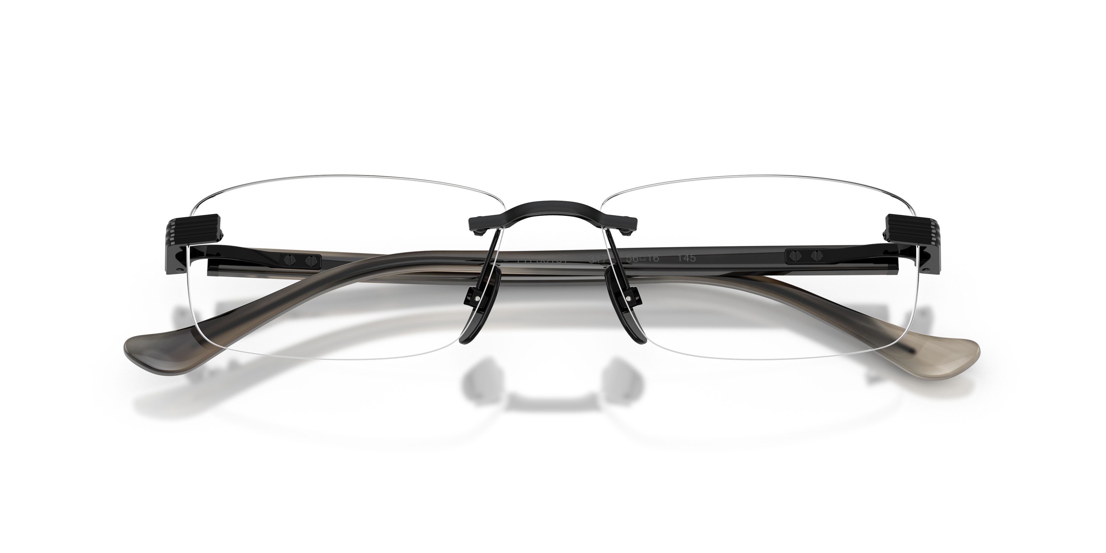 Occhiali da vista Ferrari FH 3013T (317) colore nero lucido forma quadrato lenti lente demo