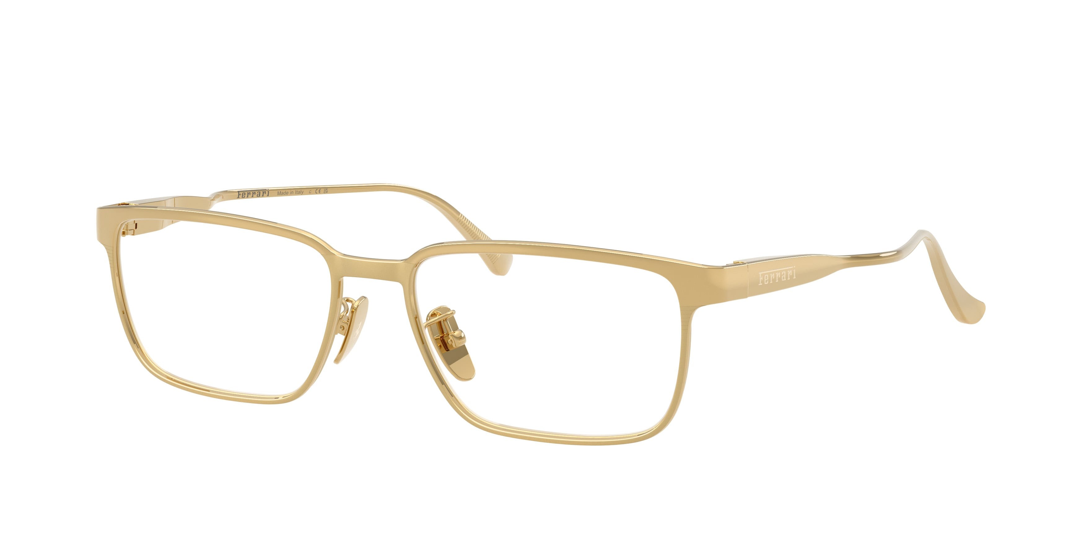 Occhiali da vista Ferrari FH 3014D (146) colore oro opaco forma quadrato lenti lente demo