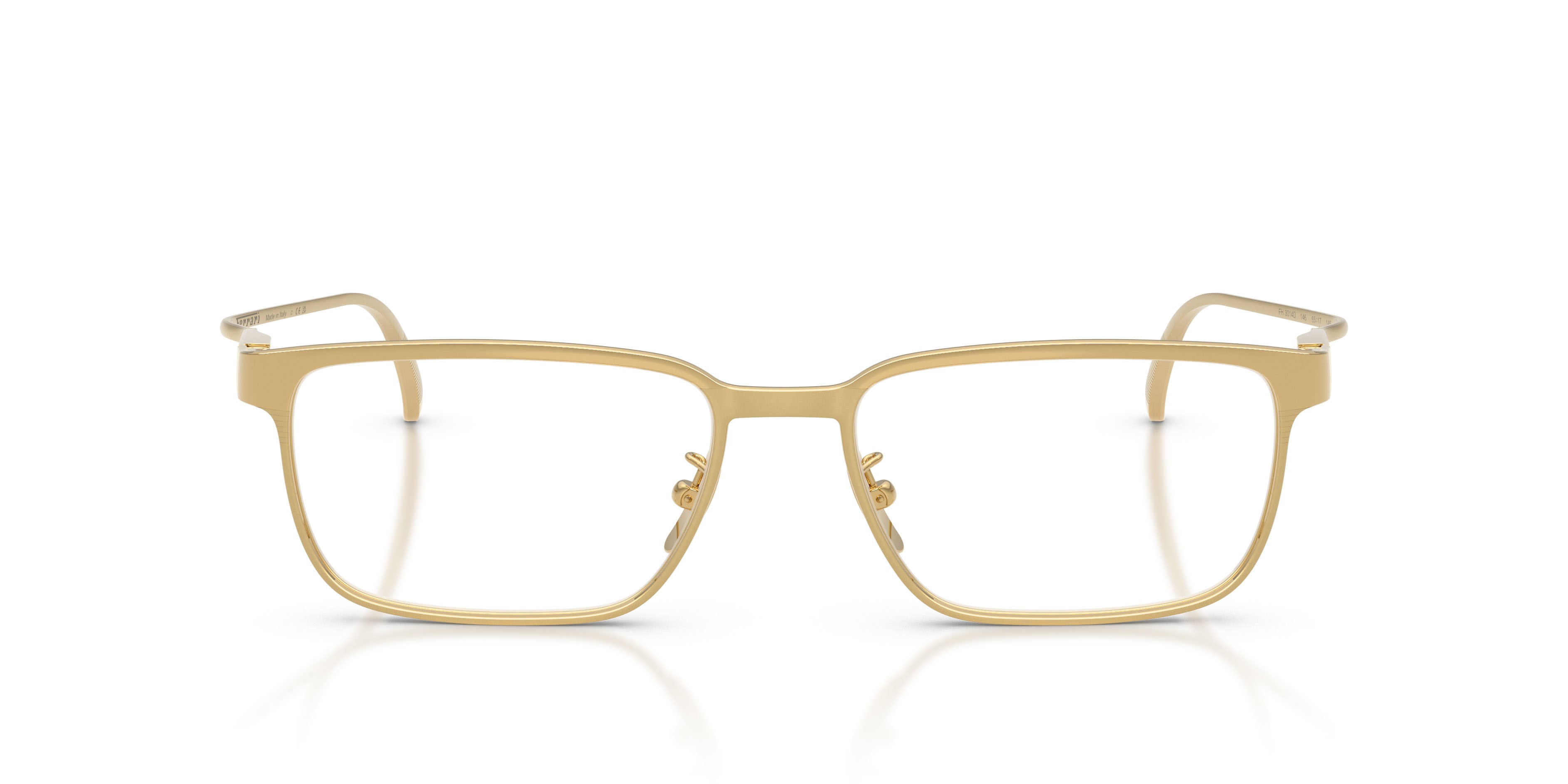 Occhiali da vista Ferrari FH 3014D (146) colore oro opaco forma quadrato lenti lente demo