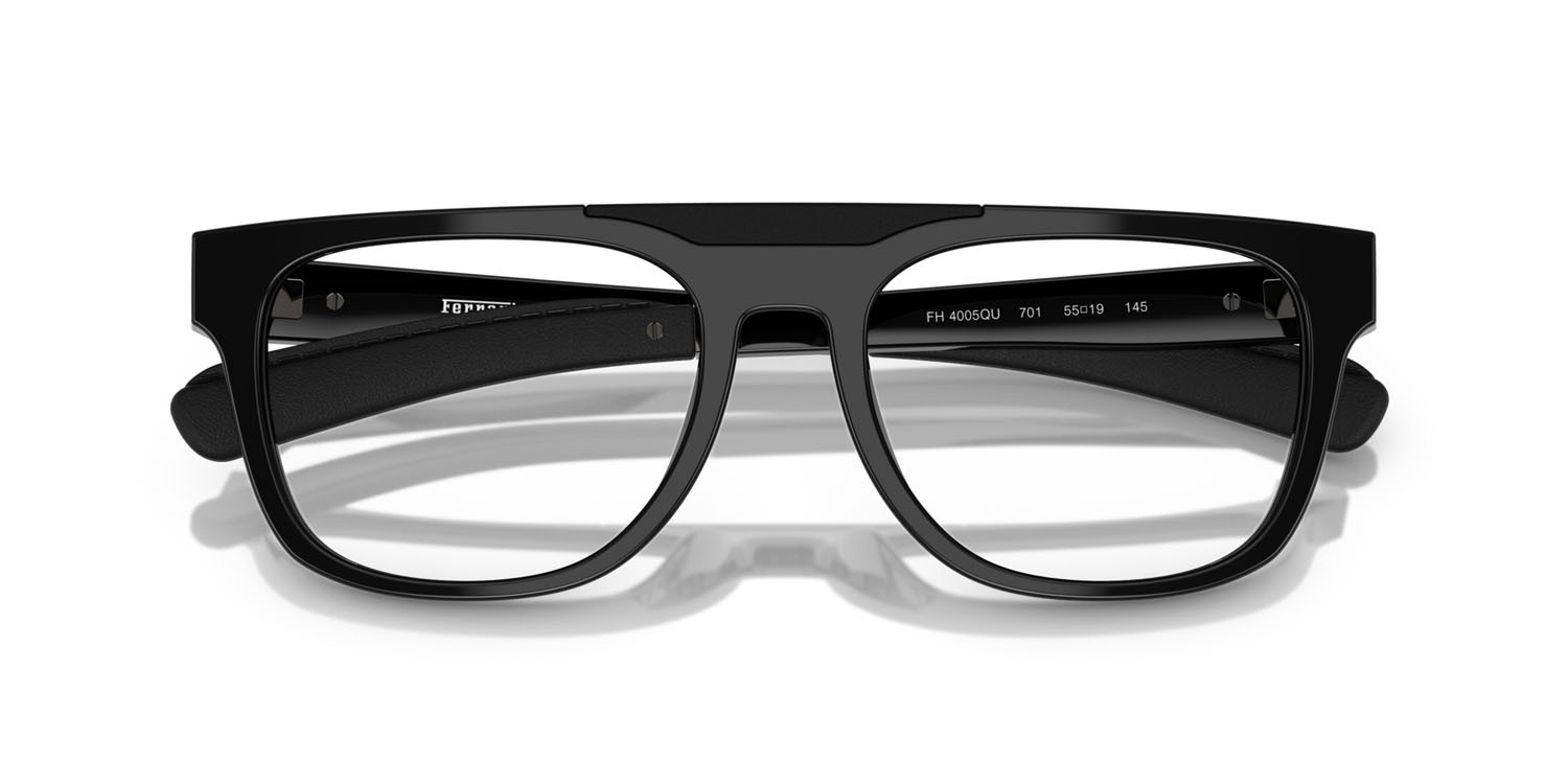Occhiali da vista Ferrari FH 4005QU (701) colore nero forma quadrato lenti lente demo