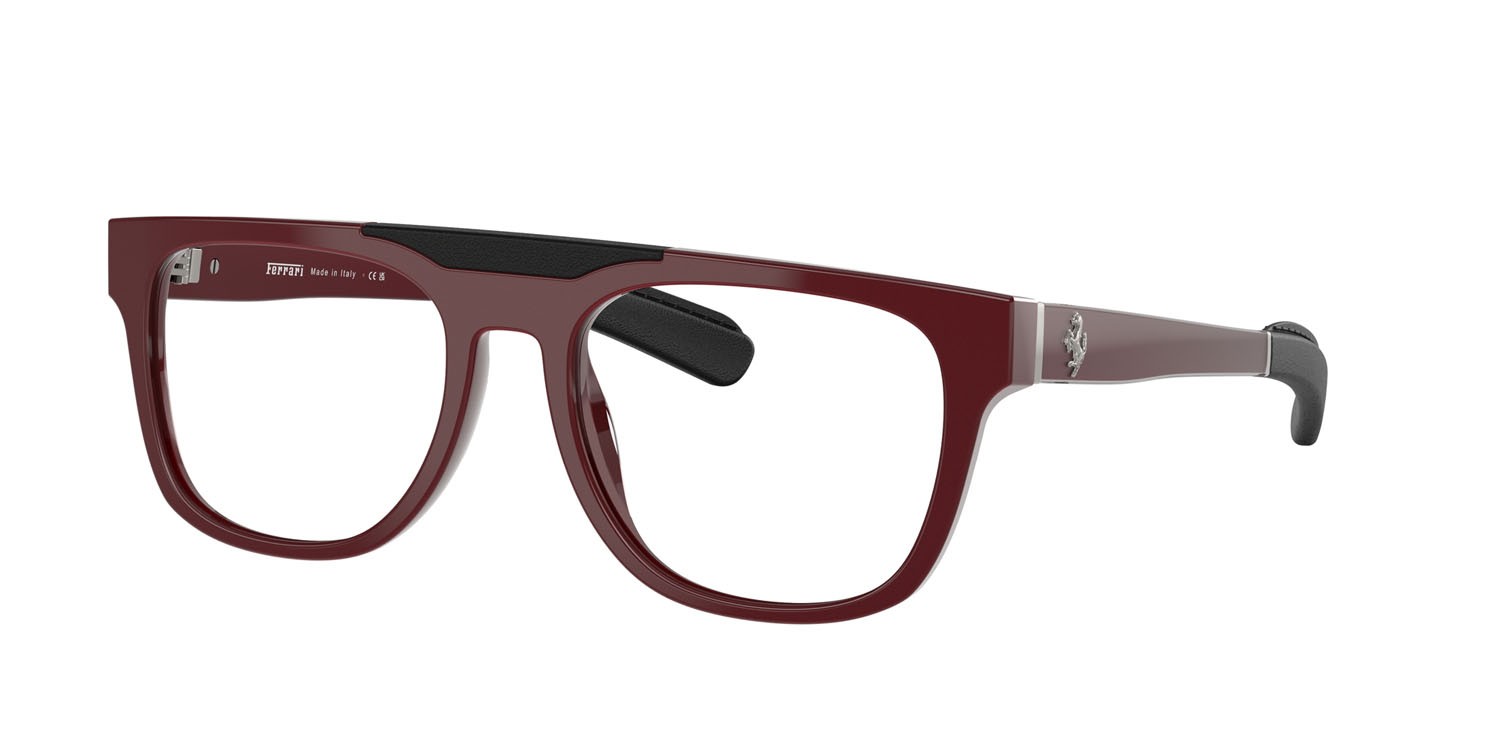Occhiali da vista Ferrari FH 4005QU (727) colore rosso iridescente forma quadrato lenti lente demo