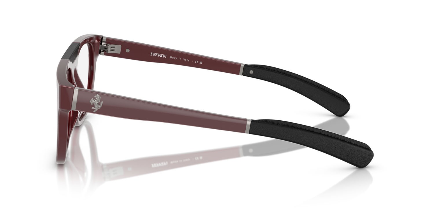 Occhiali da vista Ferrari FH 4005QU (727) colore rosso iridescente forma quadrato lenti lente demo