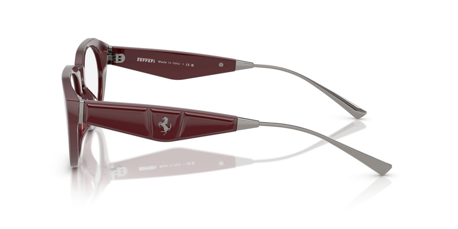 Occhiali da vista Ferrari FH 4007U (727) colore bordeaux iridescente forma ovale lenti lente demo