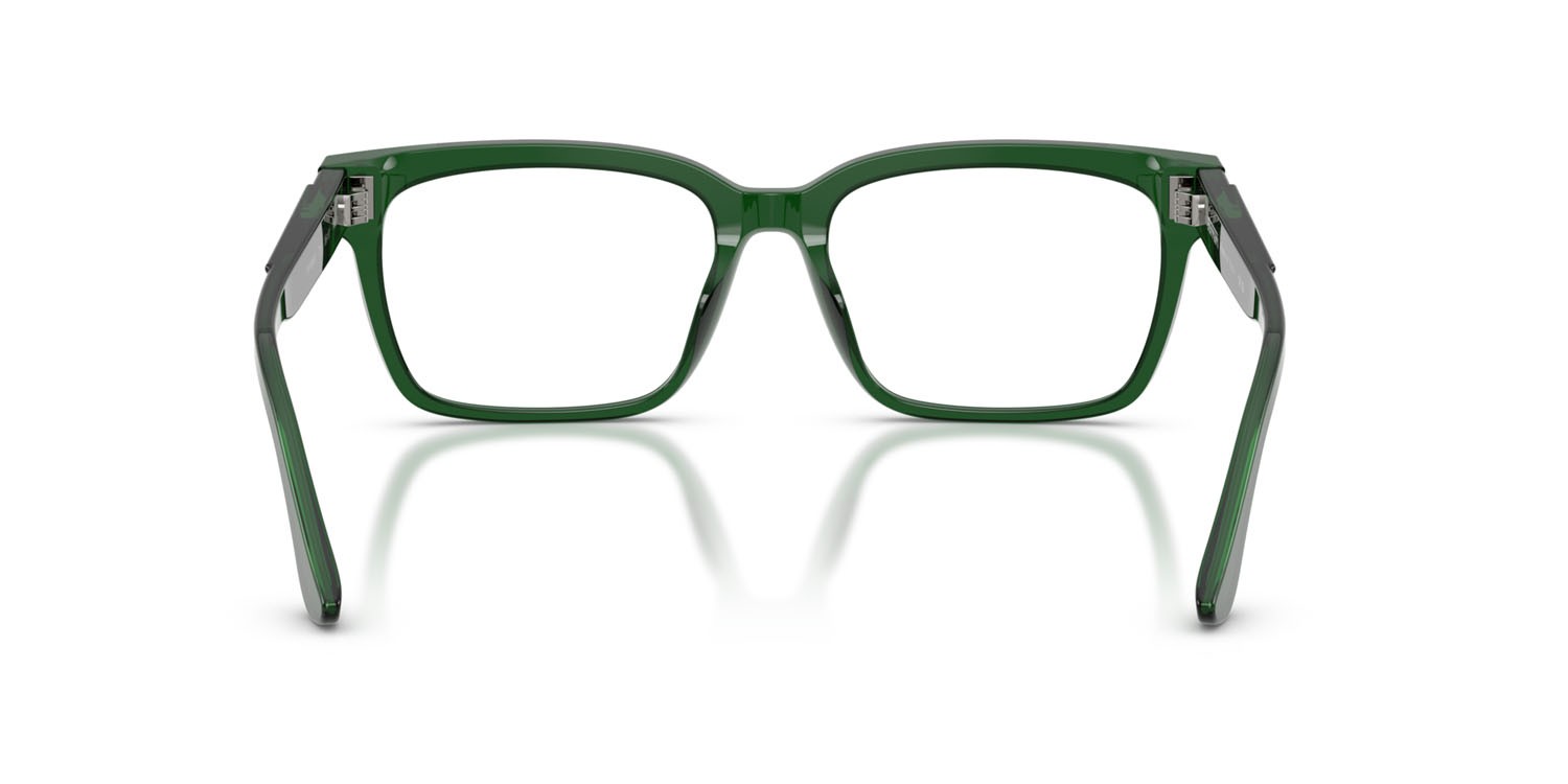Occhiali da vista Ferrari FH 4008U (735) colore verde scuro forma quadrato lenti lente demo