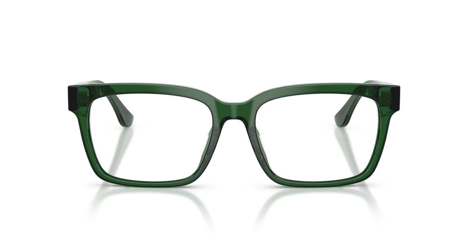 Occhiali da vista Ferrari FH 4008U (735) colore verde scuro forma quadrato lenti lente demo