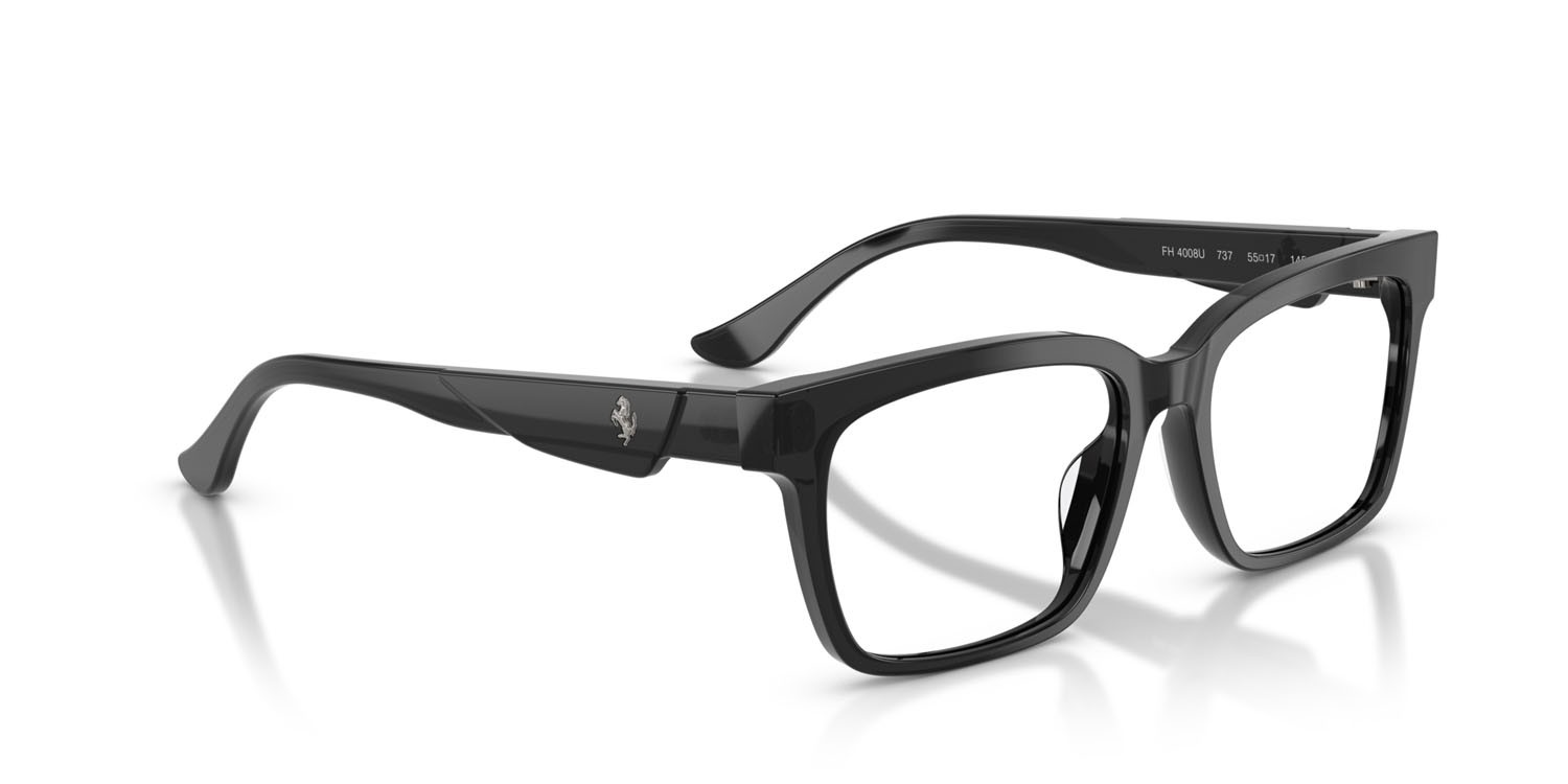 Occhiali da vista Ferrari FH 4008U (737) colore nero forma quadrato lenti lente demo