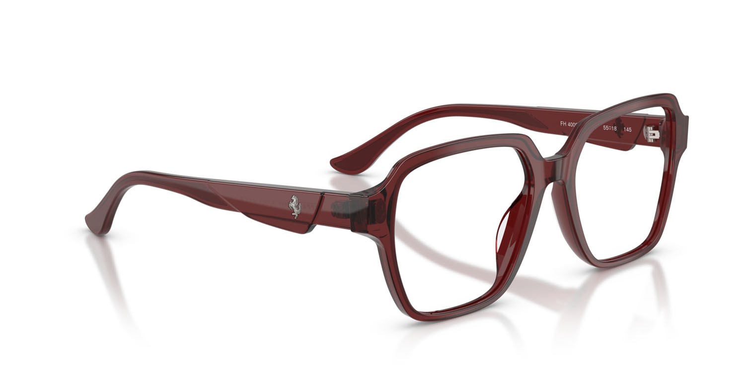 Occhiali da vista Ferrari FH 4009D (732) colore bordeaux forma quadrato lenti lente demo