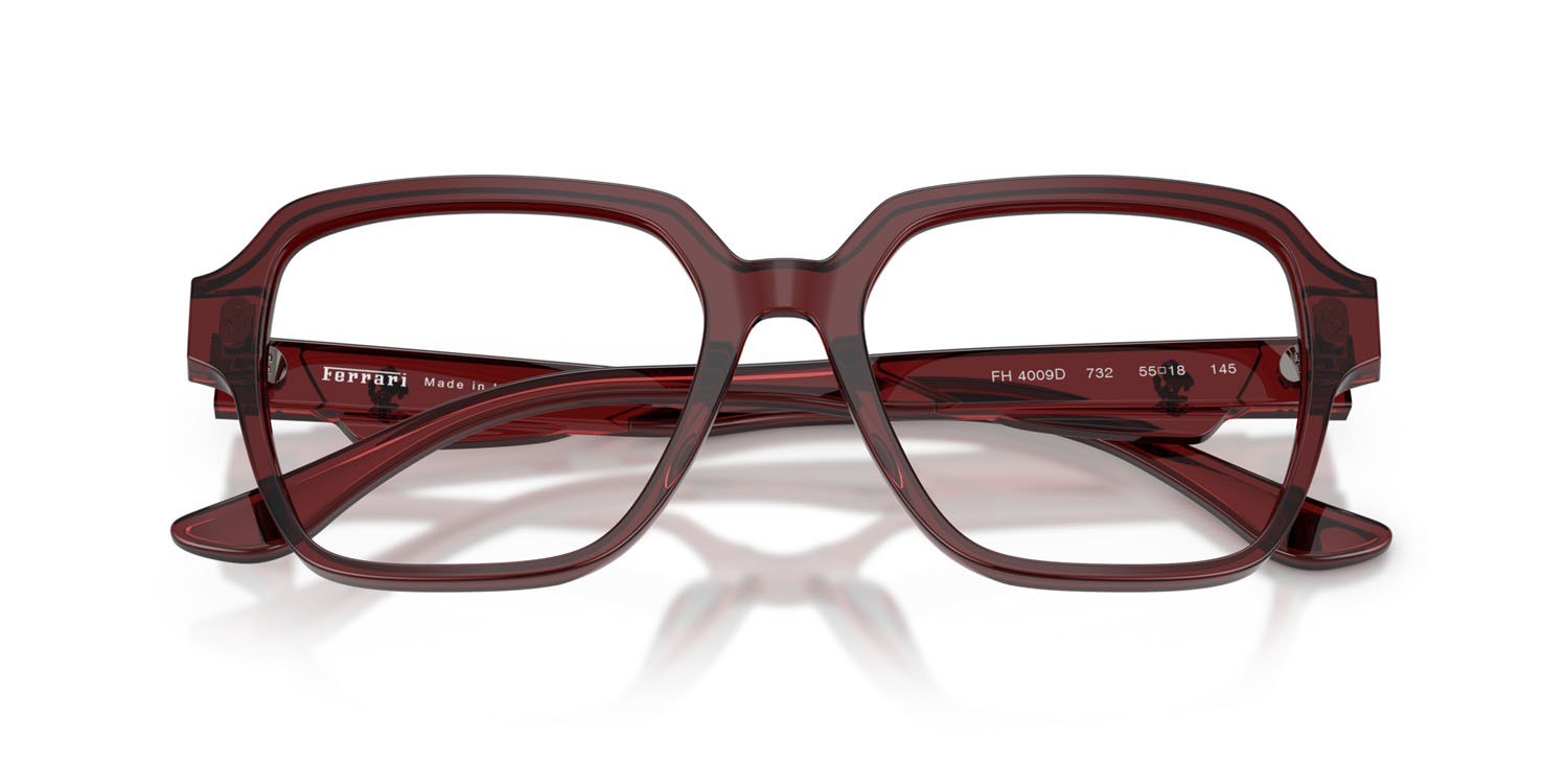 Occhiali da vista Ferrari FH 4009D (732) colore bordeaux forma quadrato lenti lente demo