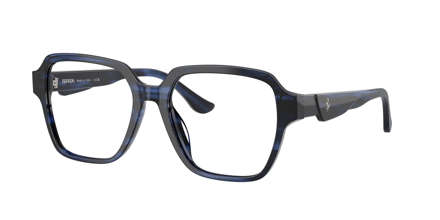 Occhiali da vista Ferrari FH 4009D (733) colore striato blu forma quadrato lenti lente demo