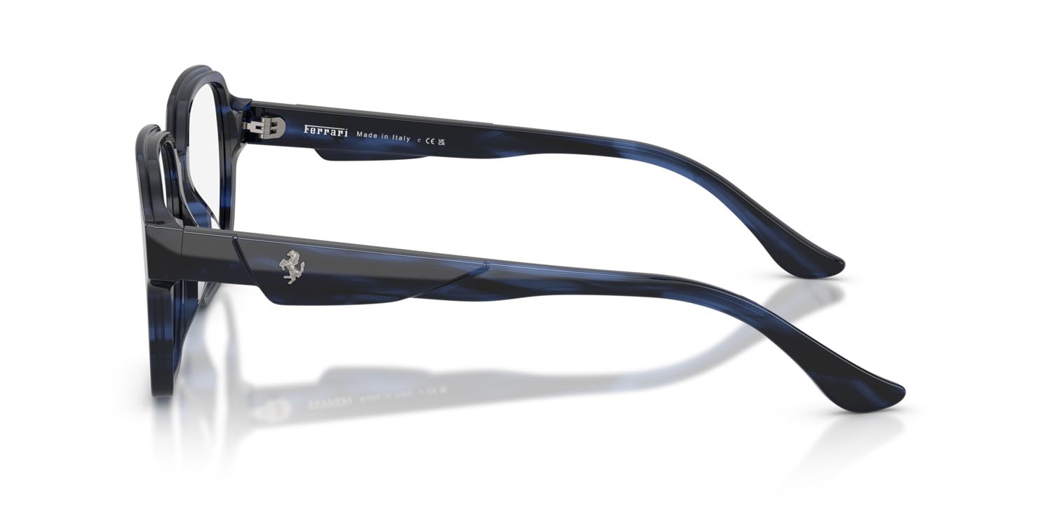 Occhiali da vista Ferrari FH 4009D (733) colore striato blu forma quadrato lenti lente demo