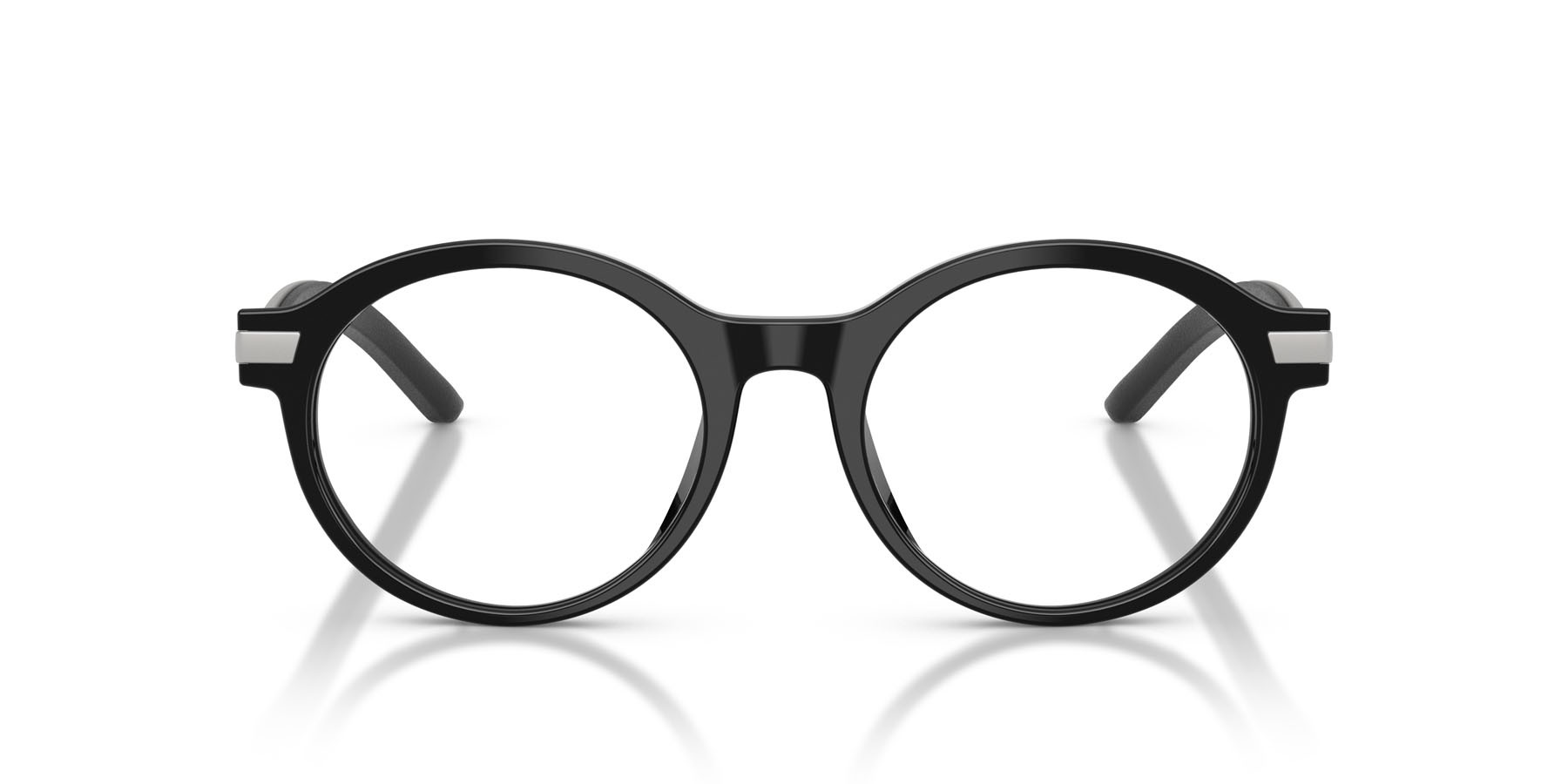Occhiali da vista Ferrari FH 4010QU (701) colore nero lucido forma rotondo lenti lente demo