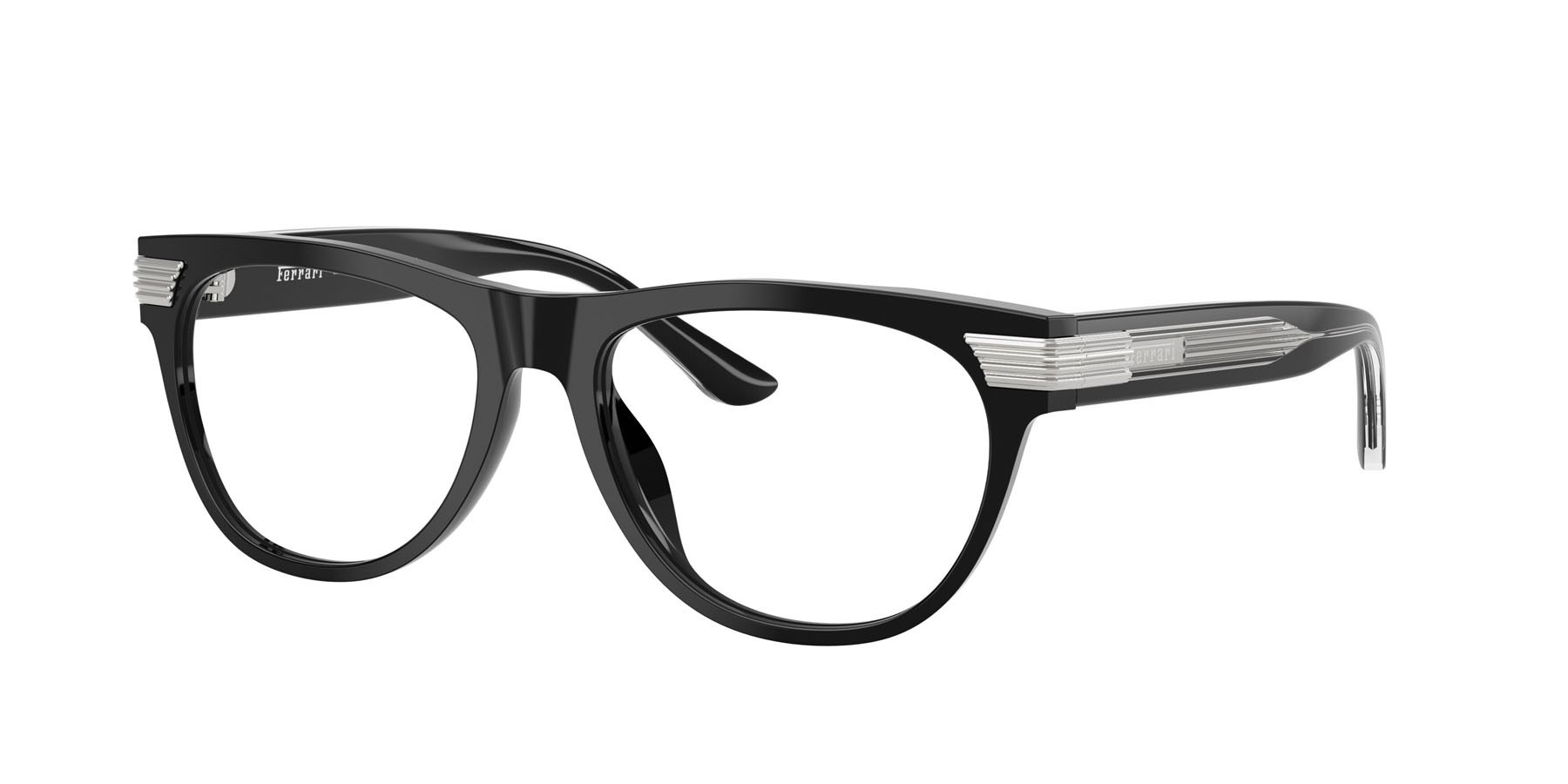 Occhiali da vista Ferrari FH 4011U (701) colore nero lucido forma quadrato lenti lente demo