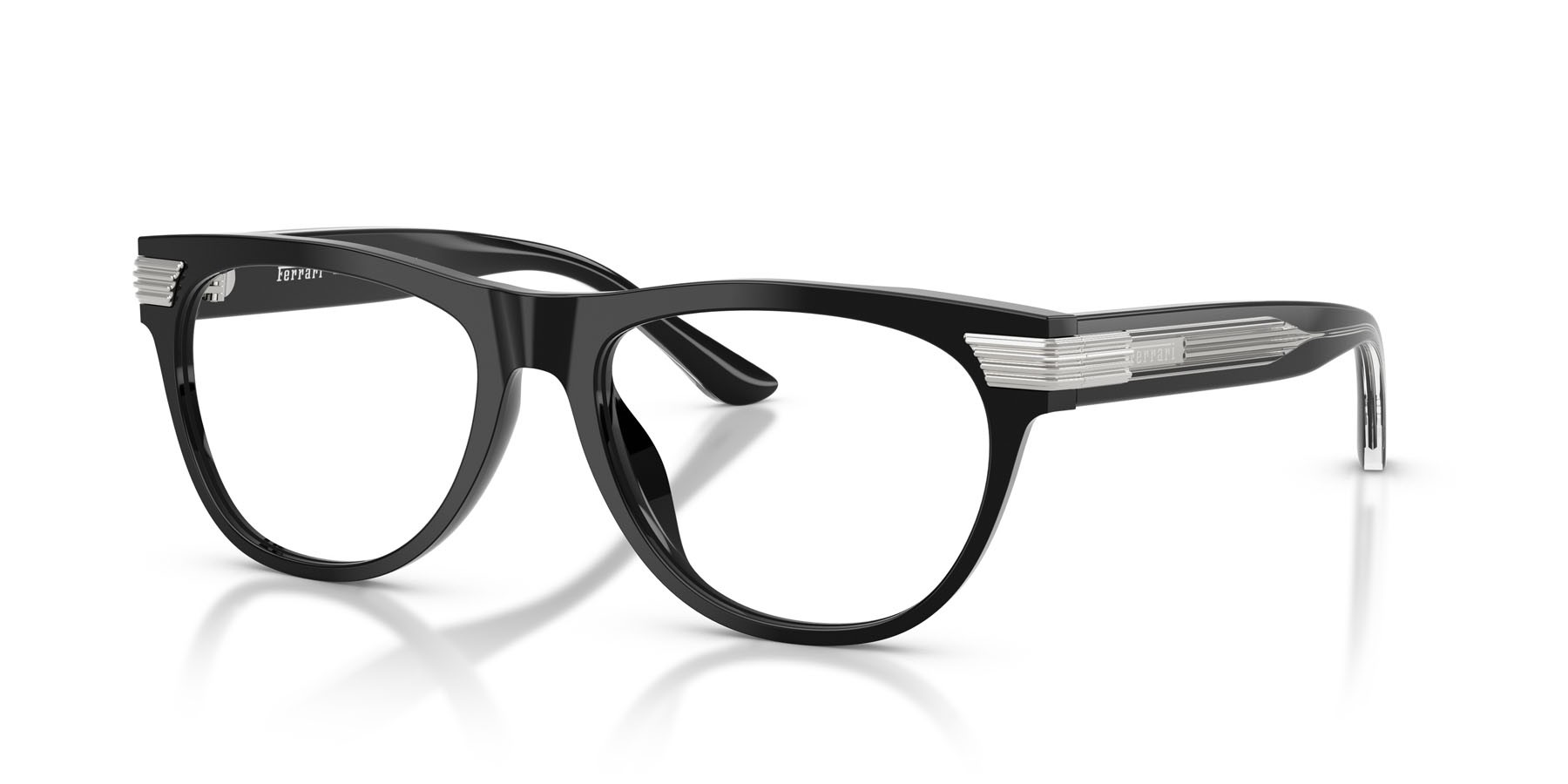 Occhiali da vista Ferrari FH 4011U (701) colore nero lucido forma quadrato lenti lente demo