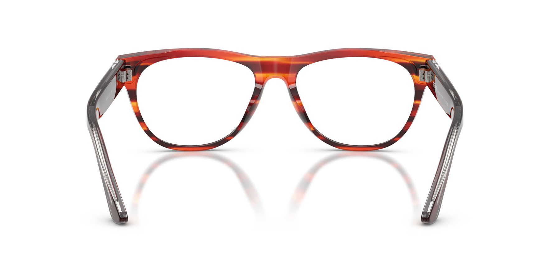 Occhiali da vista Ferrari FH 4011U (753) colore striato marrone forma quadrato lenti lente demo