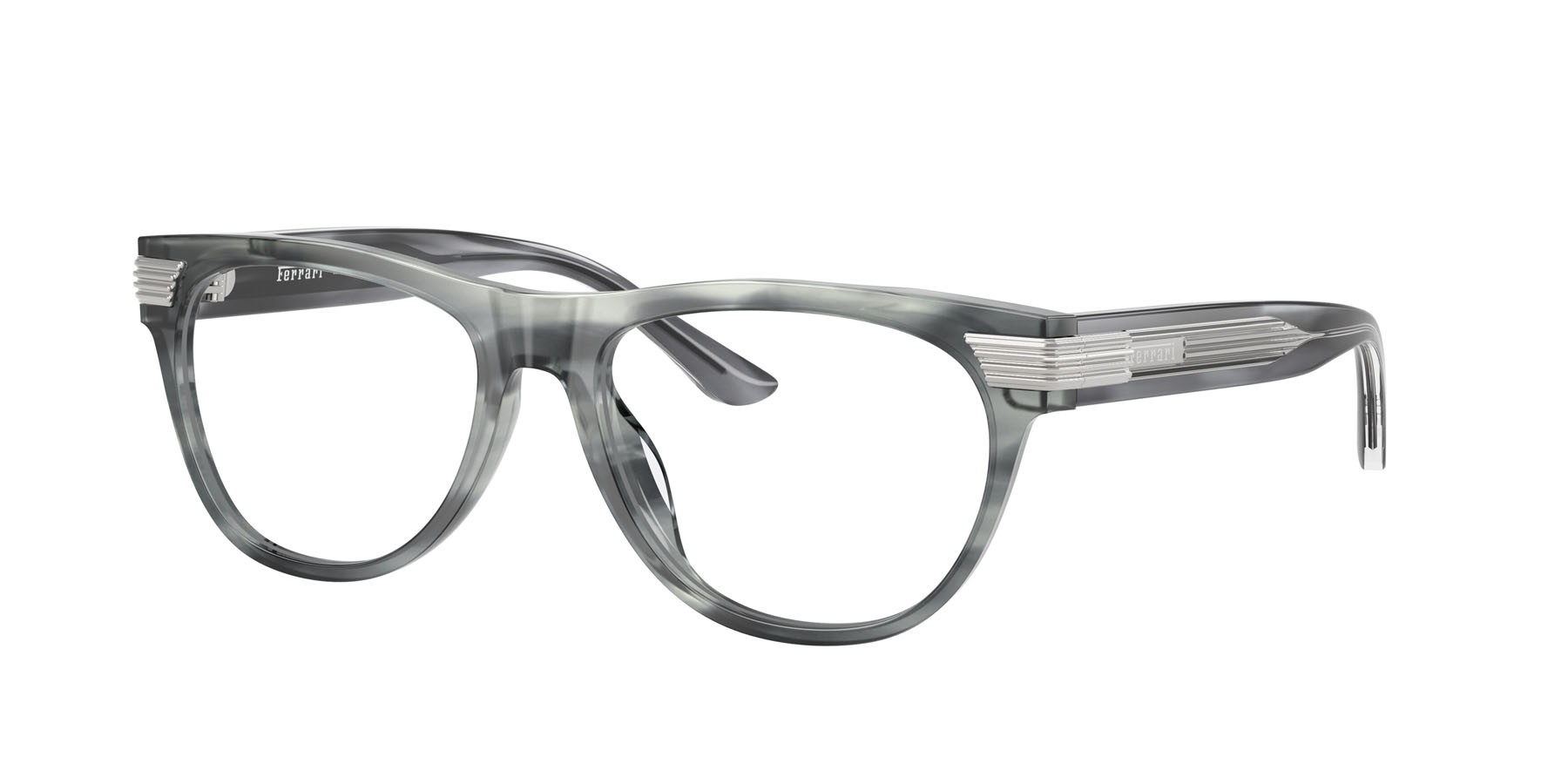 Occhiali da vista Ferrari FH 4011U (754) colore striato blu forma quadrato lenti lente demo