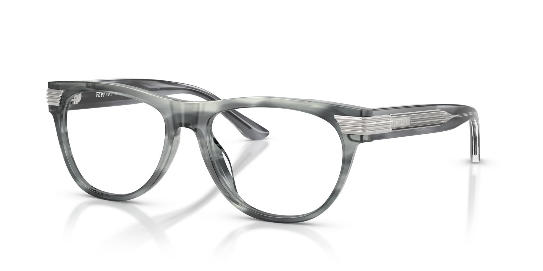Occhiali da vista Ferrari FH 4011U (754) colore striato blu forma quadrato lenti lente demo