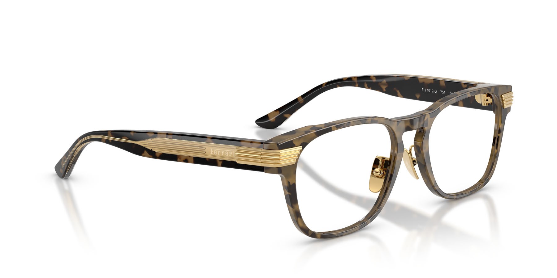 Occhiali da vista Ferrari FH 4012D (751) colore tartarugato marrone forma quadrato lenti lente demo