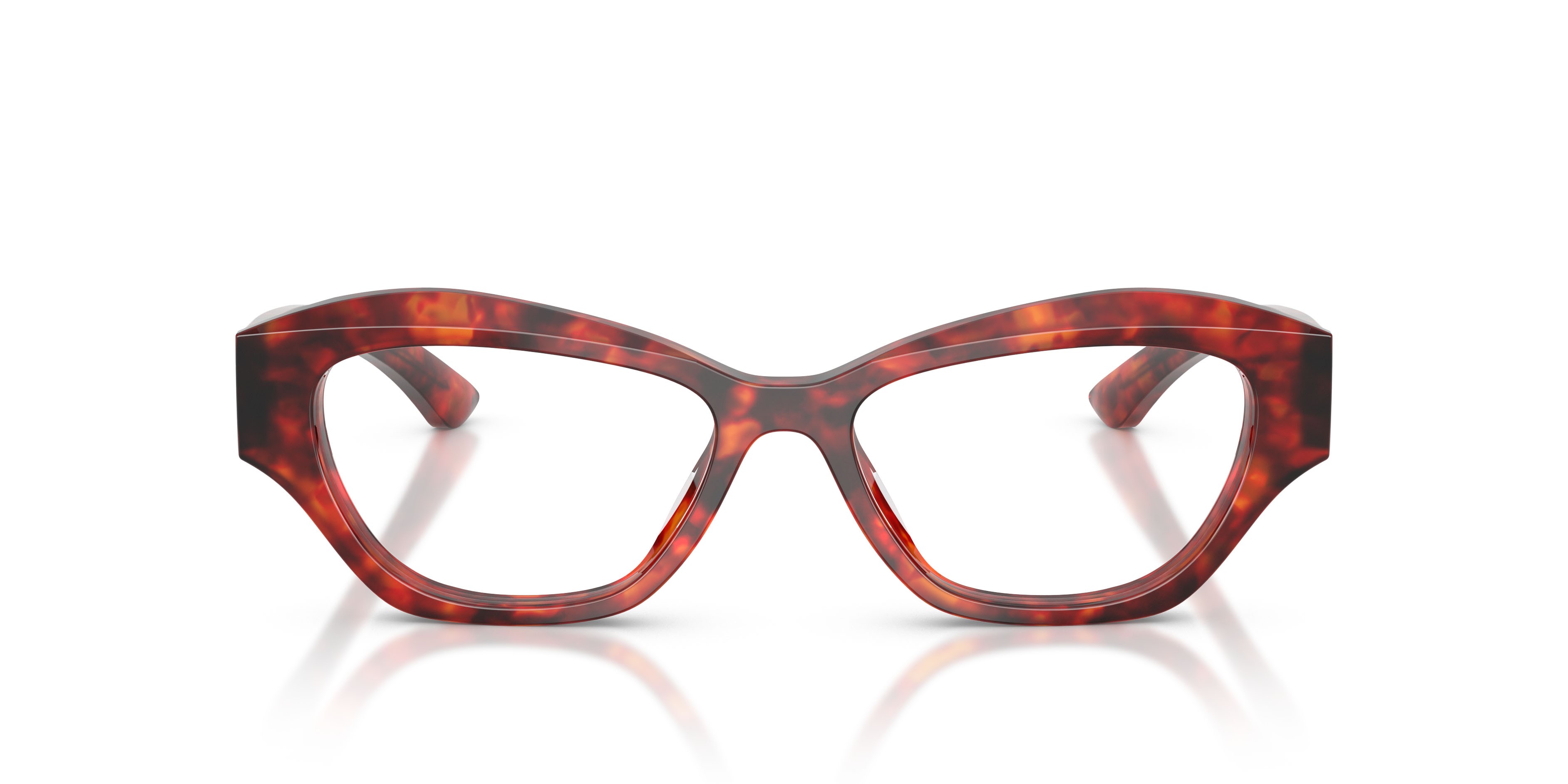 Occhiali da vista Ferrari FH 4013U (734) colore havana rosso forma cat eye lenti lente demo
