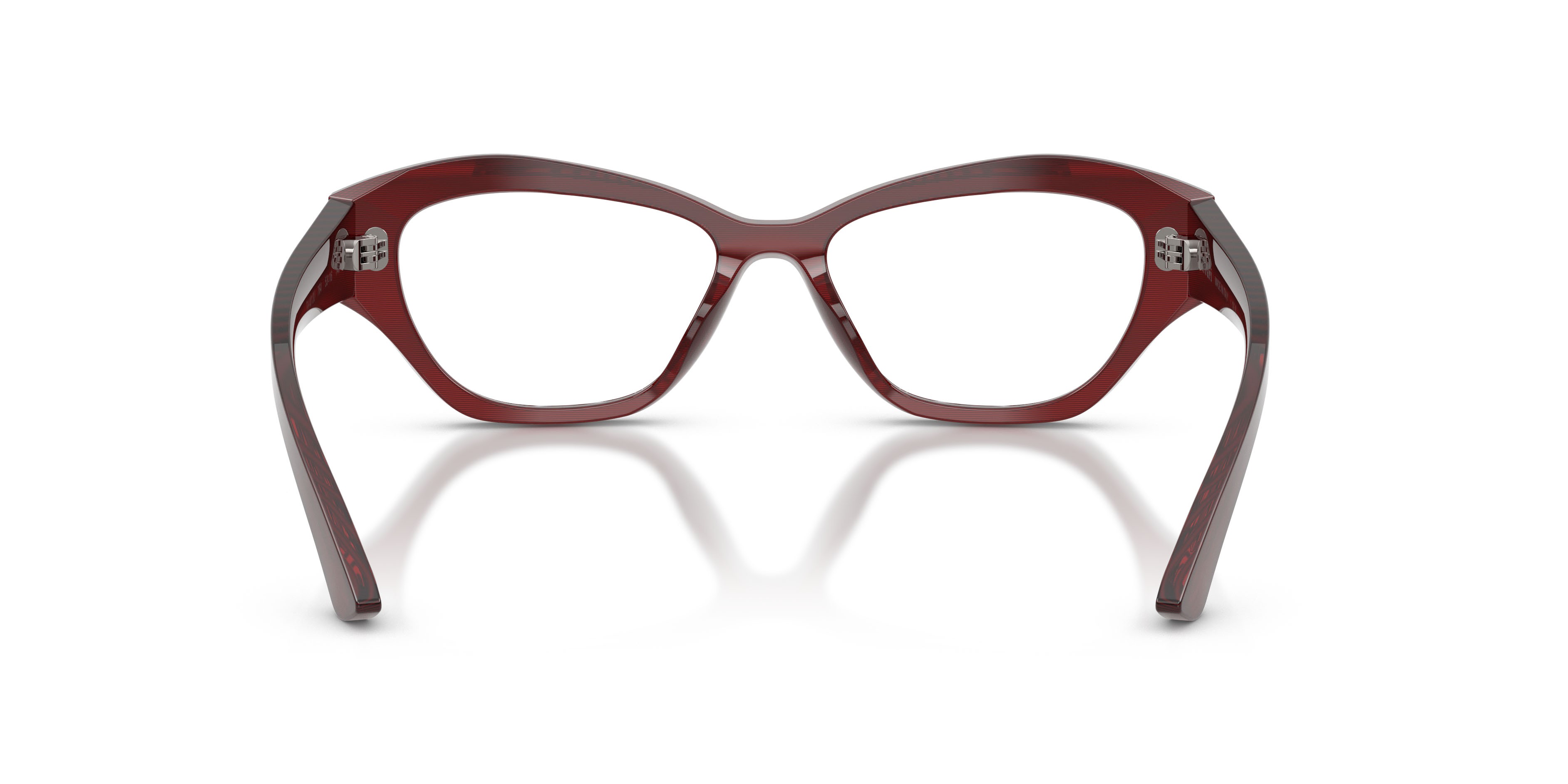 Occhiali da vista Ferrari FH 4013U (764) colore striato rosso forma cat eye lenti lente demo
